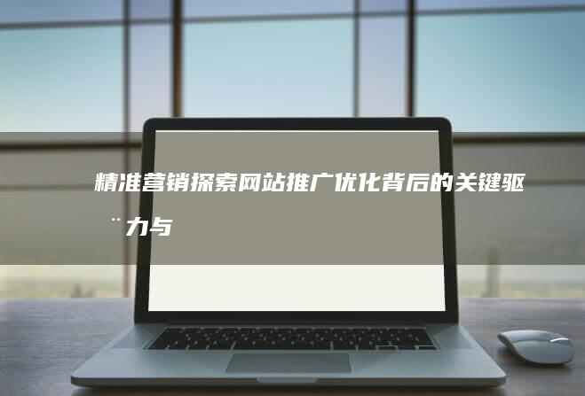 精准营销：探索网站推广优化背后的关键驱动力与理由